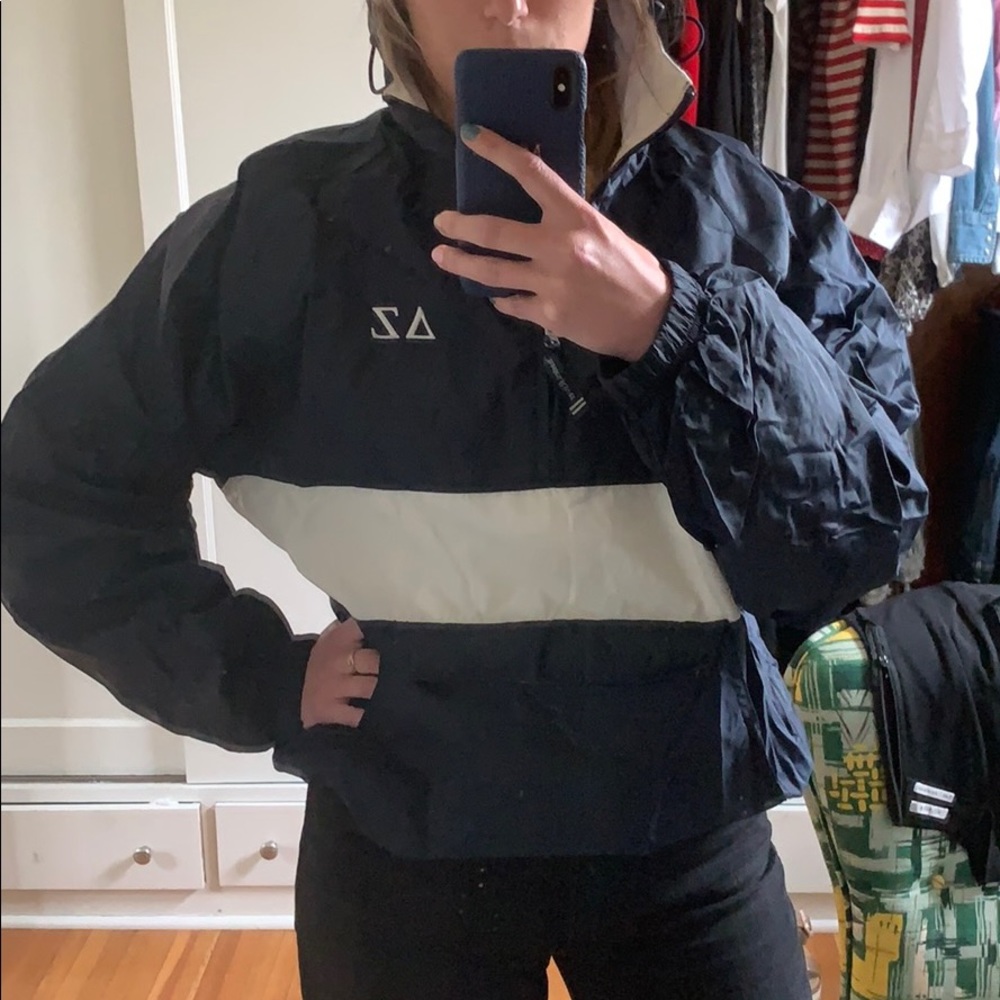 Sorority (DZ) quarter zip windbreaker / rain coat